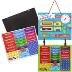 Kids Magnetic Daily Learning Calendar 15 8 X 12 7 Inch Colorful