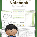 Kindergarten First Grade Calendar Notebook Mamas Learning Corner