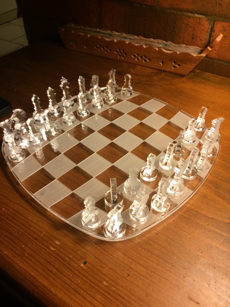 Laser Cut Chess Game Acrylic 5mm Free Vector Designs CNC Free Vectors