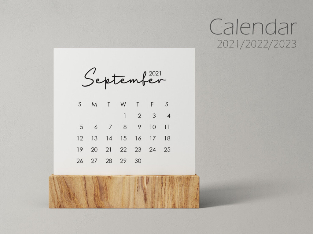 Mini Calendar 2021 2022 2023 3x3 And 2x2 Etsy