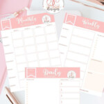 Monthly Weekly Daily Planner Printables Personal Use Digital