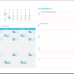 MS Excel Weekly Task Planning Calendar Template Excel Templates