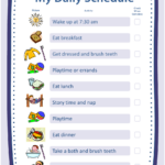 My Daily Schedule For Children Template Download Printable PDF