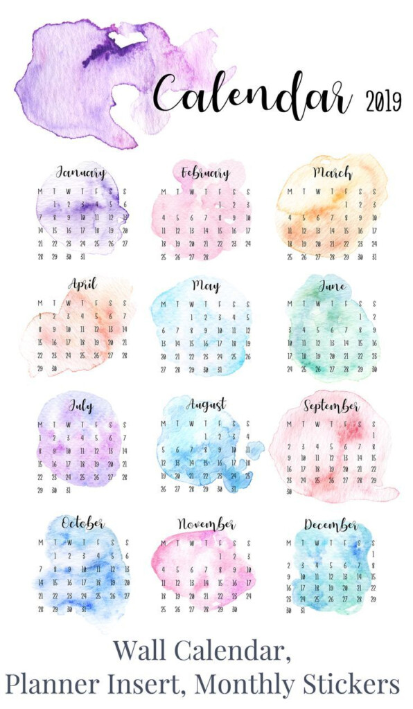 My Handmade Watercolor Patterns And Textures Turned Into Monthly 