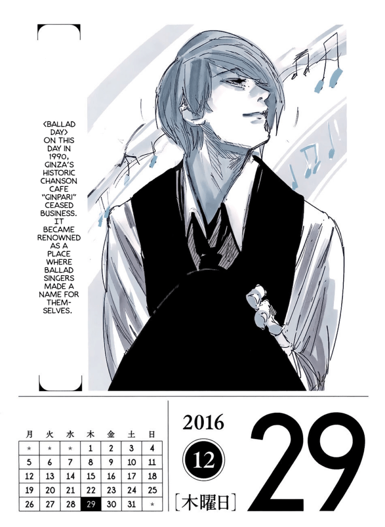 Pin On Tokyo Ghoul Daily Flip Calendar 2016