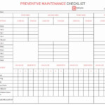 Preventive Maintenance Schedule Format Pdf Beautiful Maintenance