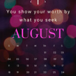 Print August Motivation Calendar Printable Inspirational Quotes