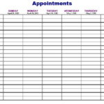 Printable Appointment Calendar Appointment Calendar Schedule