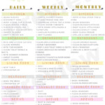 Printable Cleaning Schedule Easy Peasy Creative Ideas