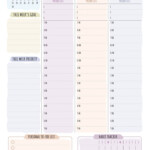 Printable Dated Weekly Planner Floral Style PDF Download Rencana