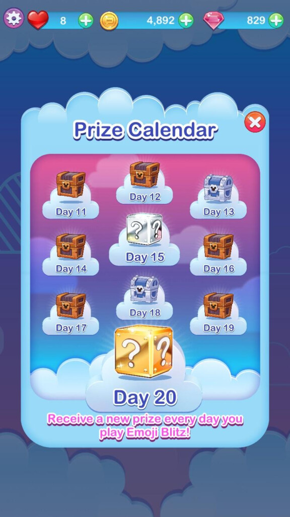 Prize Calendar Emoji Blitz CALENDARSO