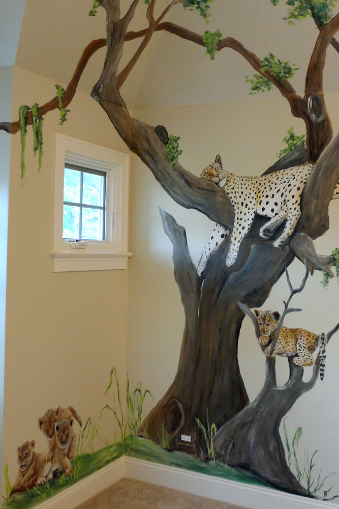 Safari Animal Nursery Jungle Mural This Nursery For Bab Flickr