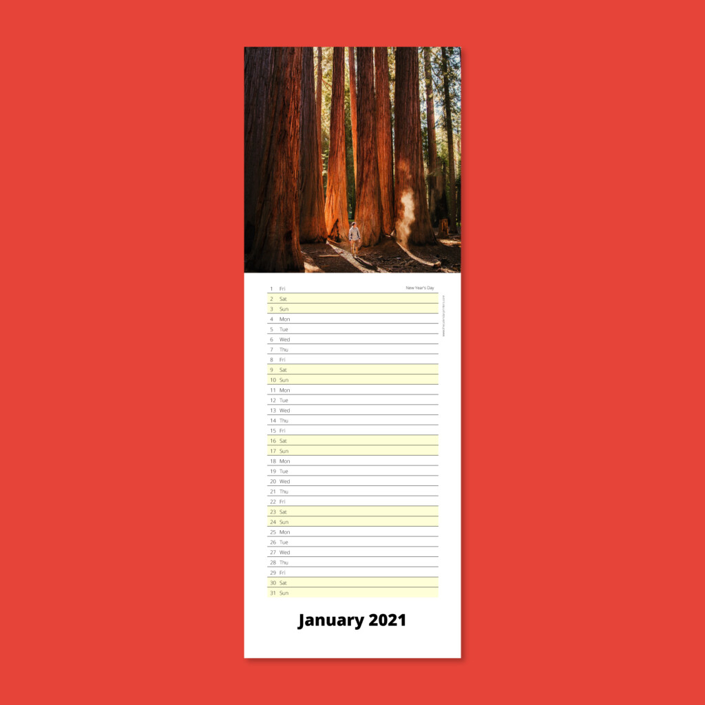 Slimline Calendars The Calendar Printers