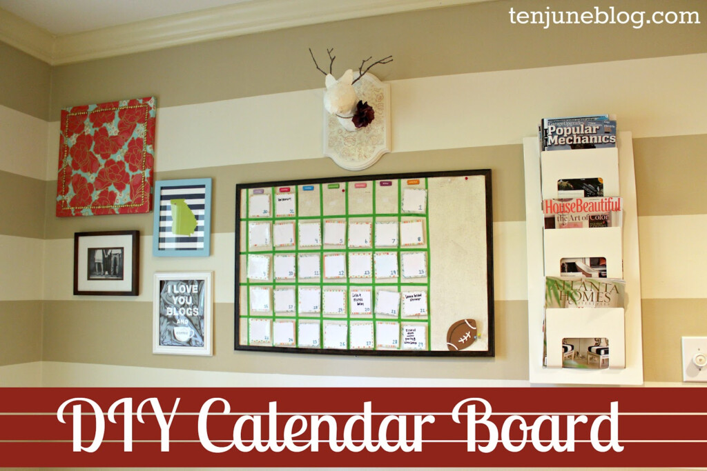 Ten June DIY Erasable Calendar Board