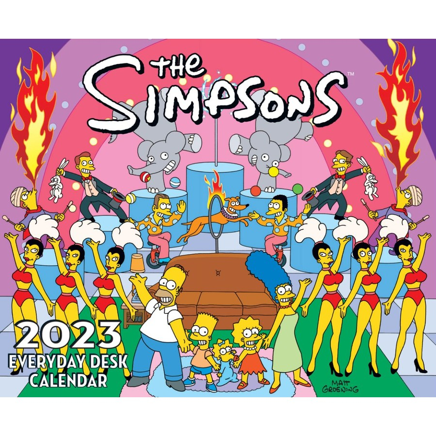 The Simpsons 2023 Boxed Calendar BIG W