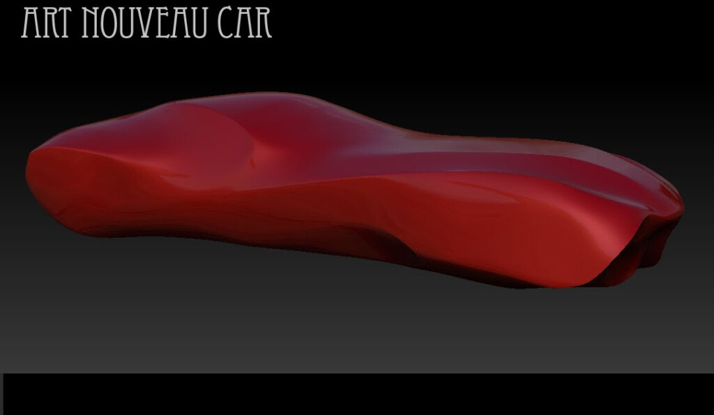 V Ling Art Nouveau Car Model