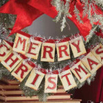 Vintage Inspired Merry Christmas Banner Christmas Banner Decor Steals