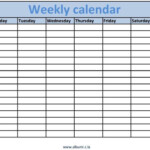 Week Time Calendar Manqalhellenesco Cute Printable Blank Calendar