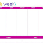 Weekly Blank Calendar Template 3 Weekly Calendar Template Weekly