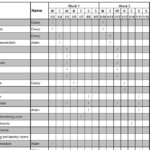 Weekly Cleaning Schedule My Excel Templates