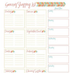 Weekly Meal Planner And Grocery Shopping List Meal Planner Printable