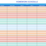 Weekly Schedule Template Excel Task List Templates