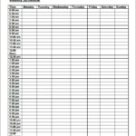 Weekly Schedule Template Pdf Weekly Schedule Daily Schedule