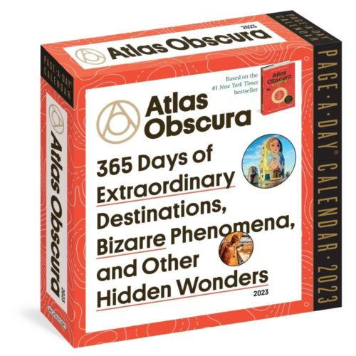 Workman Publishing Atlas Obscura Color 2023 Page A Day Calendar 