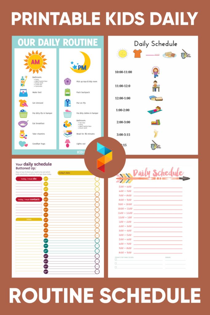 10 Best Printable Kids Daily Routine Schedule Daily Routine Chart 