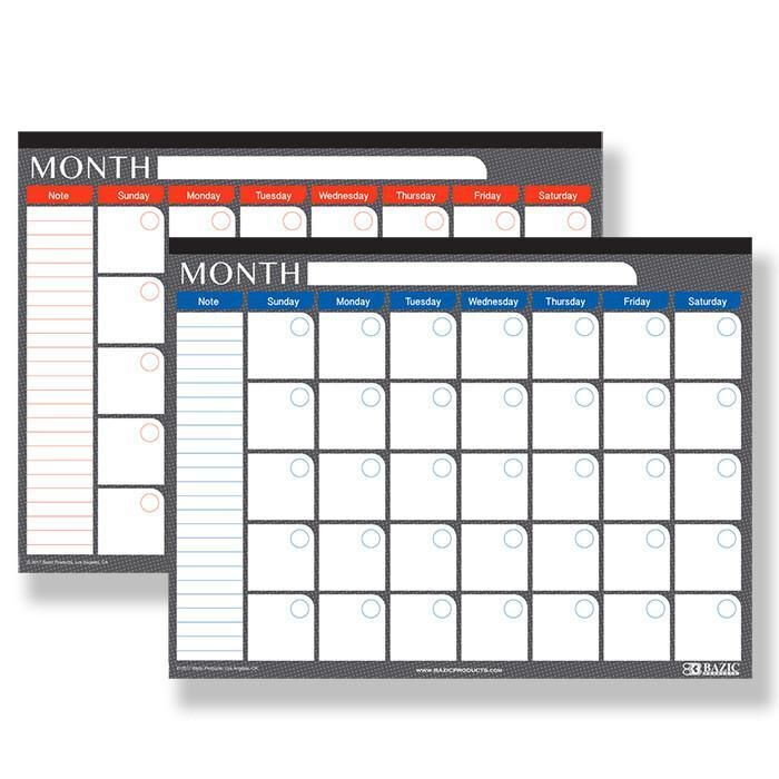 17 X 22 Undated 12 Months Desk Pad Calendar 1 ct MarketCOL Desk