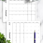 2 Page Monthly Calendar Template Gsmpassa