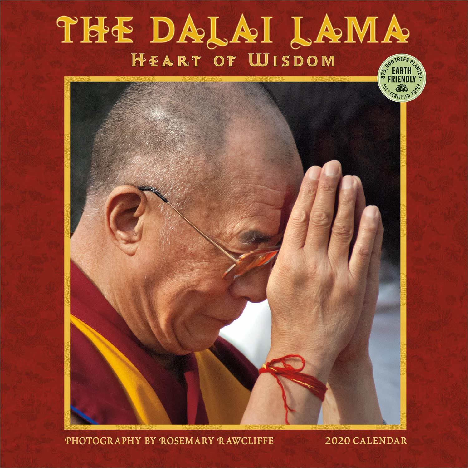 2020 Dalai Lama Heart Of Wisdom Wall Calendar