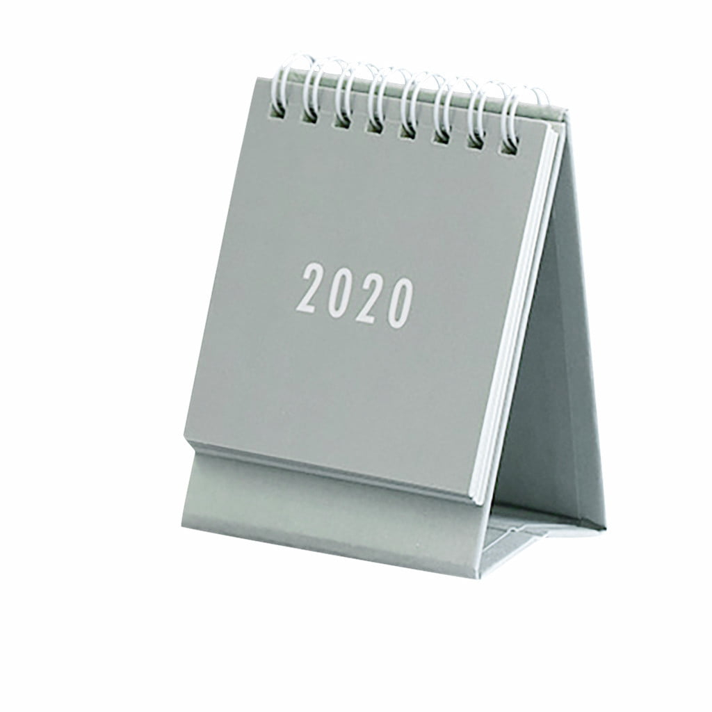 2020 Mini Desk Calendar Stand Up Flip Calendar Daily Monthly Table