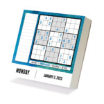 2023 Sudoku Puzzles Daily Desktop Calendar Etsy