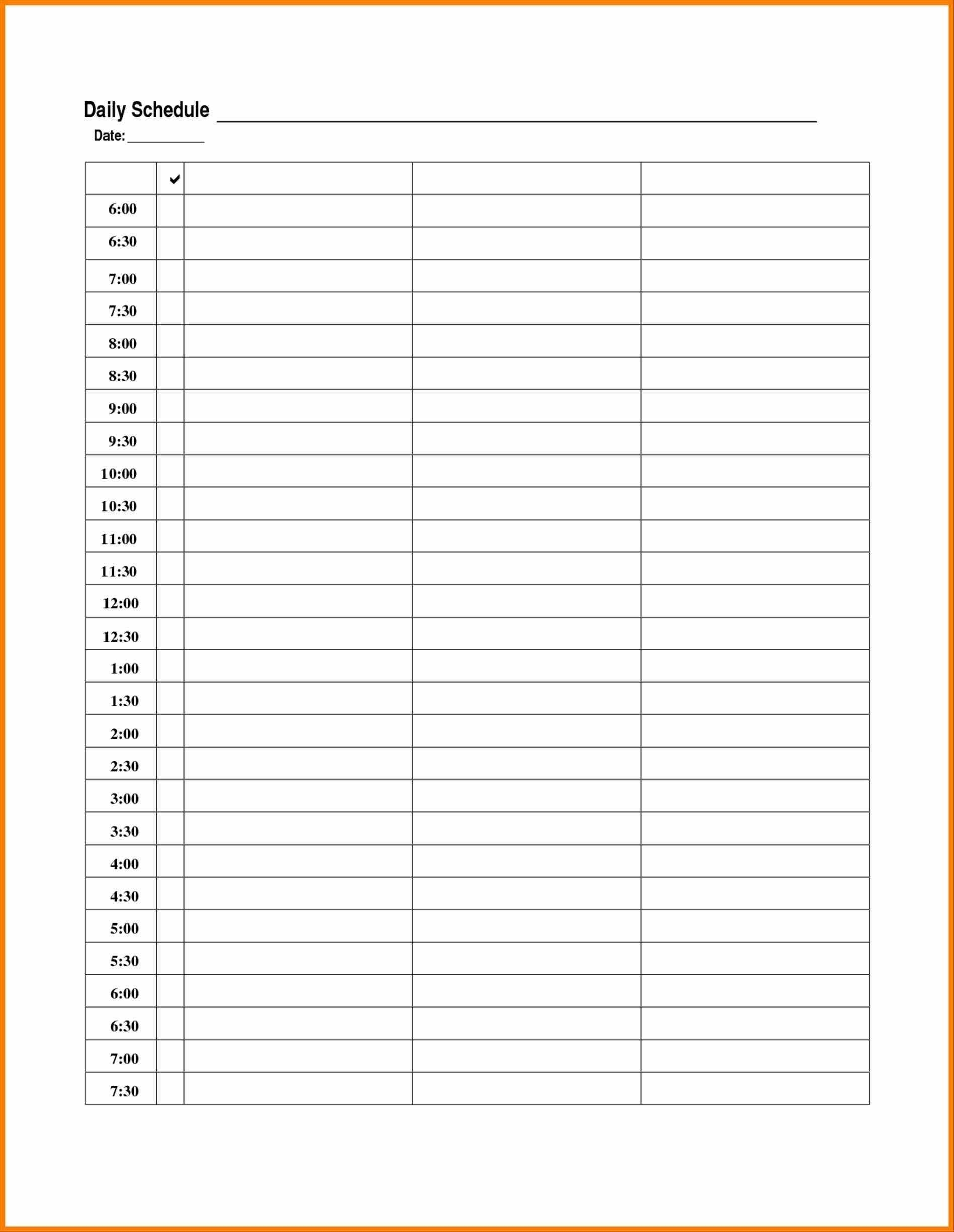 30 Day Calendar Template Excel
