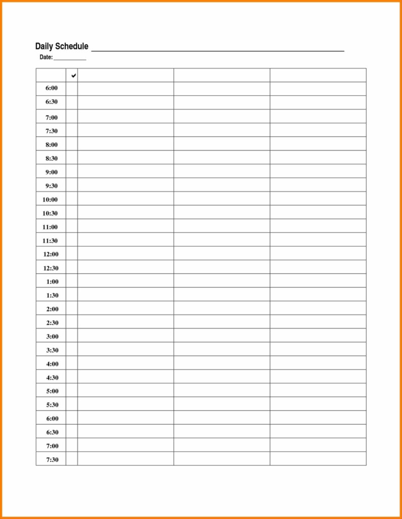 30 Day Calendar Template Excel