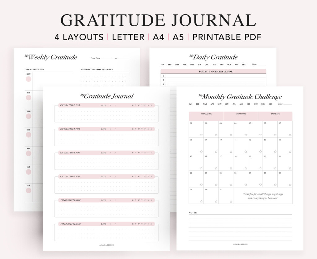 30 Days Spanish Gratitude Diary Printable Gratitude Journal Gratitude 