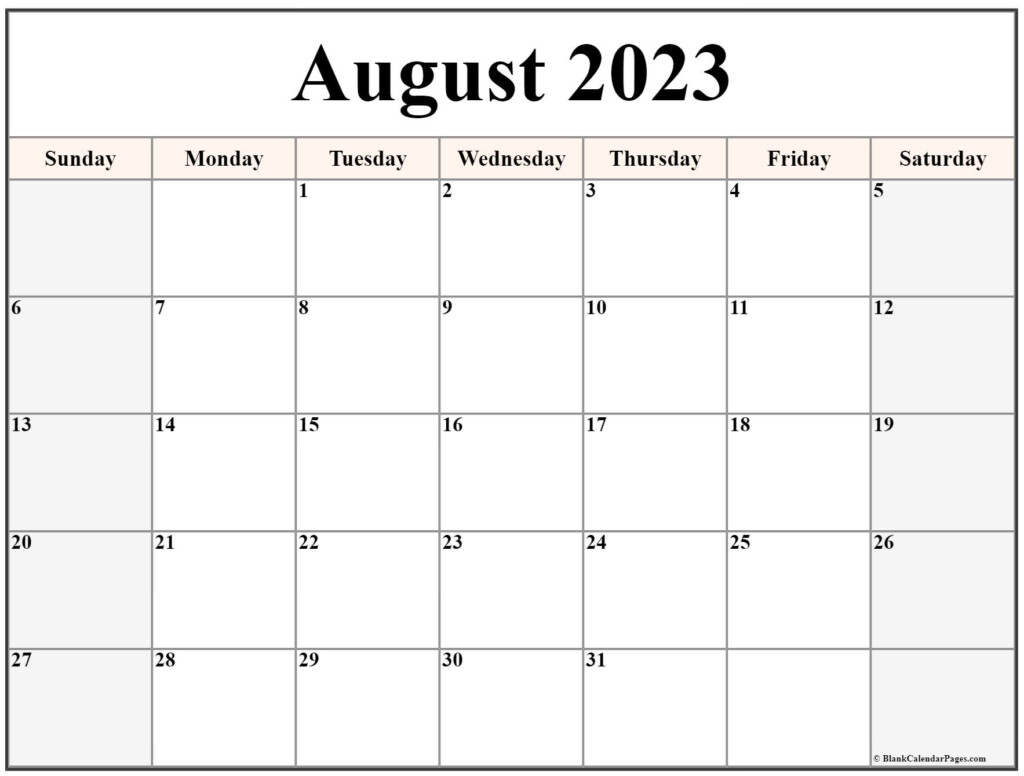August Calendar Cute Free Printable August 2022 Calendar Designs Free 