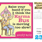 Aunty Acid Presents Humor That Bites 2017 Boxed Daily Calendar