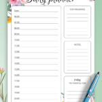 Best Printable Daily Hourly Schedule Template Get Your Calendar Printable