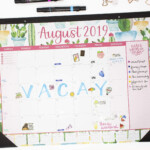 Bloom Daily Planners 20192020 Academic Year Desk Wall Calendar August