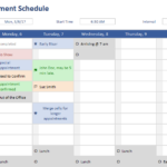 Booking Calendar Template Excel 6 Conference Room Schedule Templates