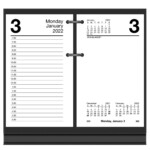 Buy AT A GLANCE 2022 Daily Loose Leaf Desk Calendar Refill Red Small