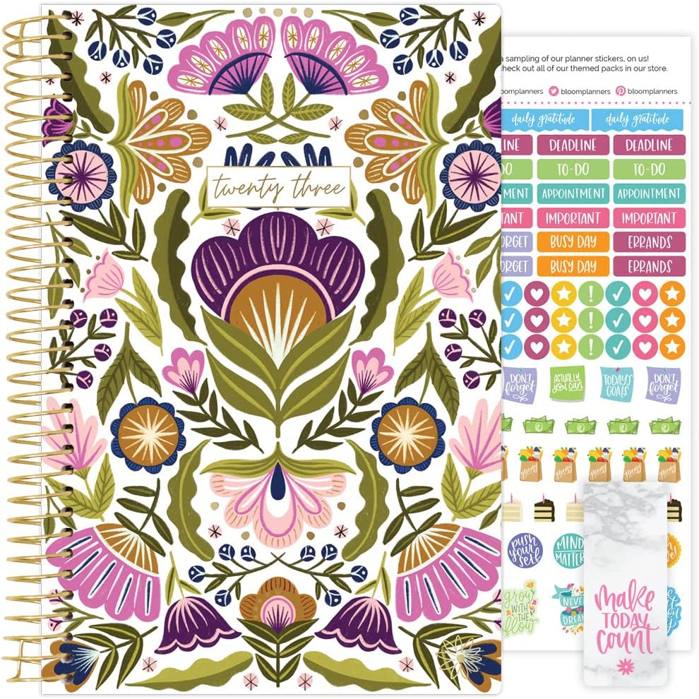 Buy Bloom Daily Planners 2023 Calendar Year Day Planner January 2023