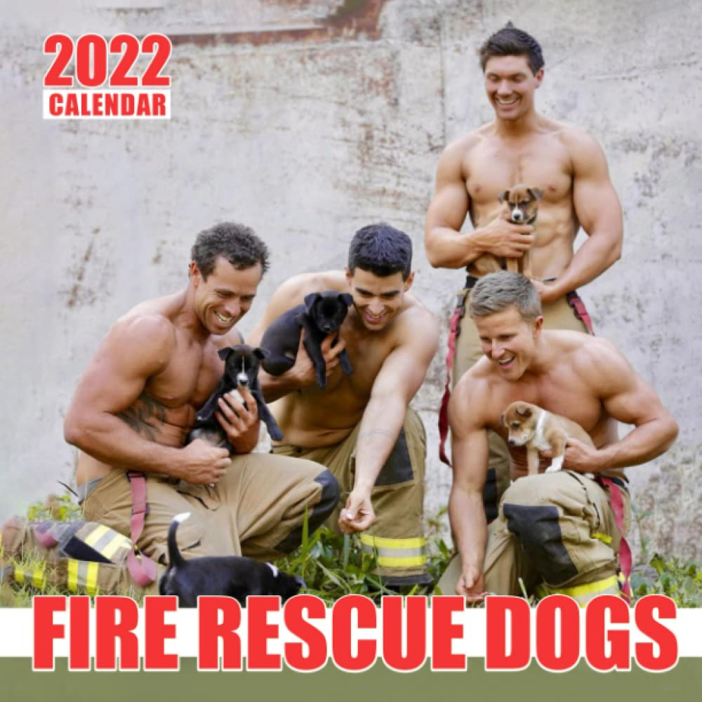 Buy Fire Rescue Dogs 2022 Calendar Squared Monthly Calendar Mini 