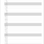 Calendar Month Per Page Printable Calendar List Calendar Printables