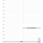 Calender Templates Printable Hourly Calendar Template Printable