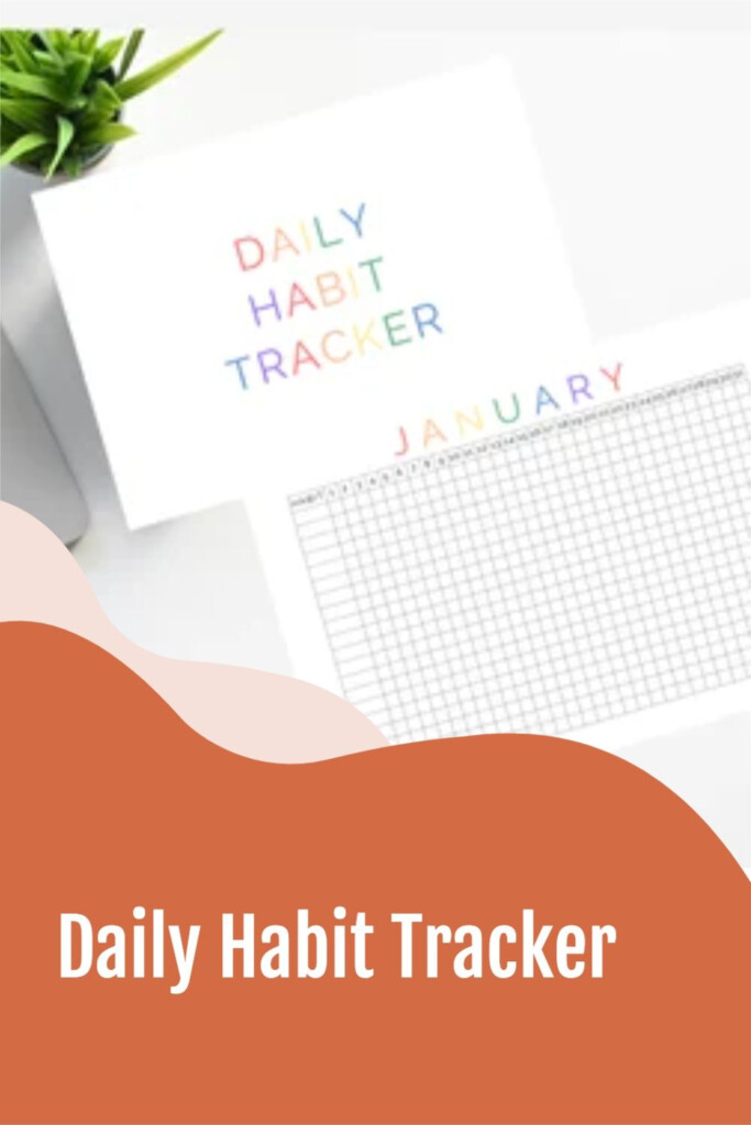 Daily Habit Tracker Printable PDF Habit Tracker Journal Etsy In 2022 