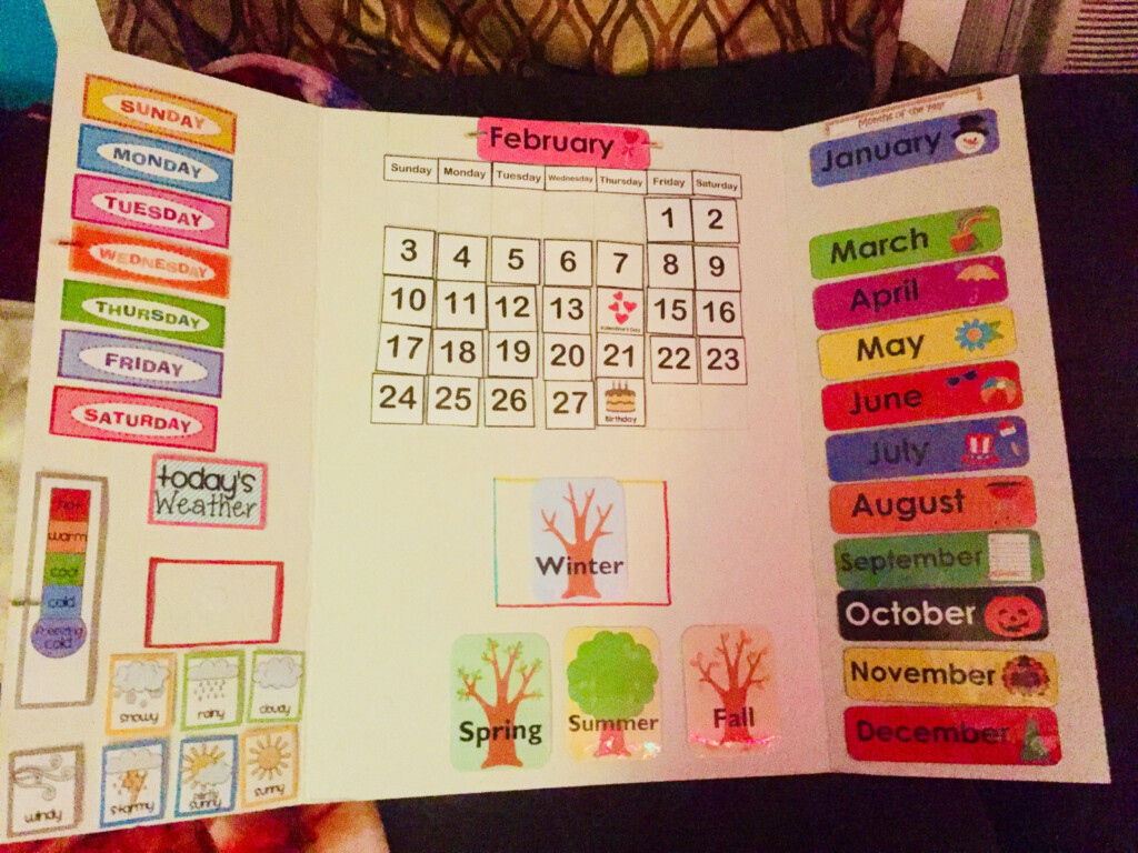 Daily Preschool Board Interactive Calendar Preschool Boards Student 