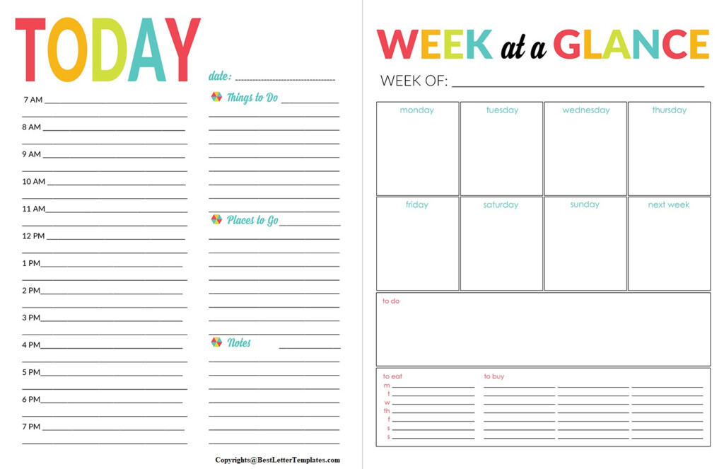 Daily Schedule Planner Dailykesil